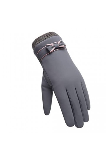 Gants Gloves Moufles Hiver Homme Femme Gants pour Femmes À La Mode, Coupe-Vent Et Imperméables, Gants Chauds en Peluche, Écra