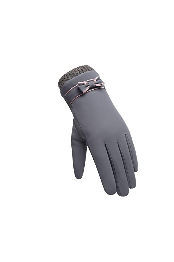 Gants Gloves Moufles Hiver Homme Femme Gants pour Femmes À La Mode, Coupe-Vent Et Imperméables, Gants Chauds en Peluche, Écra