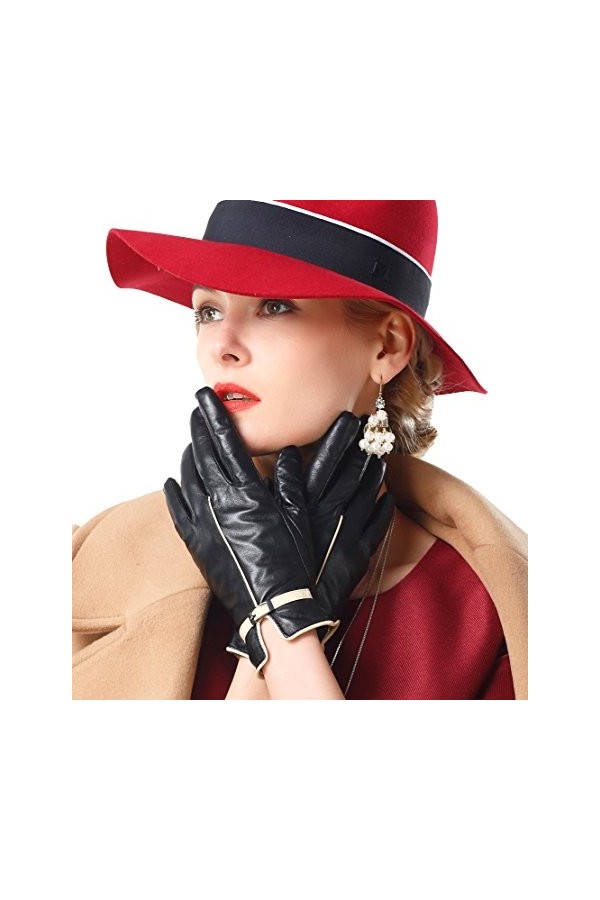 NappaNovum - Gant - Femme - noir - Large