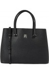 Tommy Hilfiger Cartable avec emblème Th, Femme, Noir, OS