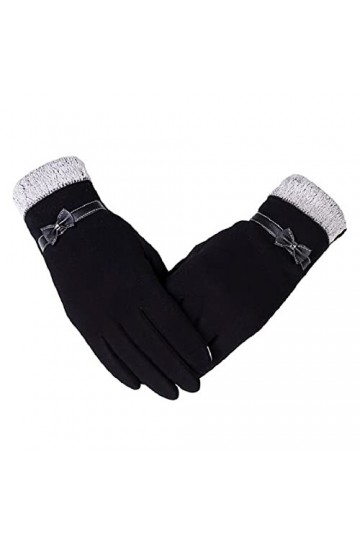 JSJJEDC Gants for Femmes en Hiver Conduite Ski Coupe Plus Gants de Velours à écran Tactile Gants for Femmes Couleur : A, Glo