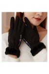 JSJJEDC Gants Chauds for Femmes Automne et Hiver Plus Velvet épaississement déquitation Confortable Gants cationiques Chauds