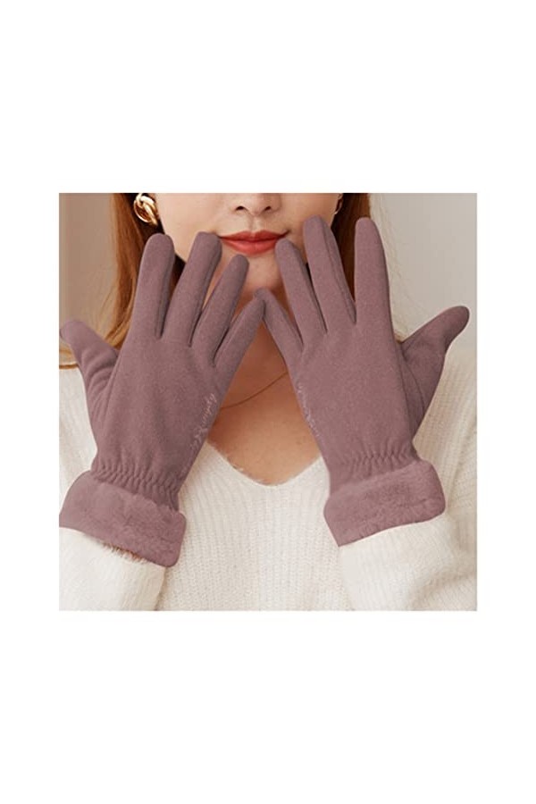 JSJJEDC Gants Chauds for Femmes Automne et Hiver Plus Velvet épaississement déquitation Confortable Gants cationiques Chauds
