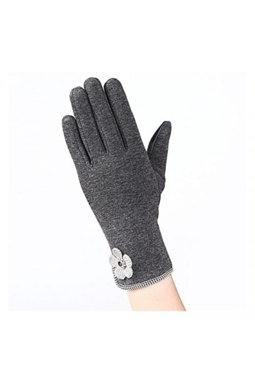JSJJEDC Gants de Fleurs de Sport de Plein air Chaud for Femmes, Gants décran Tactile for Femmes Couleur : C, Gloves Size : 