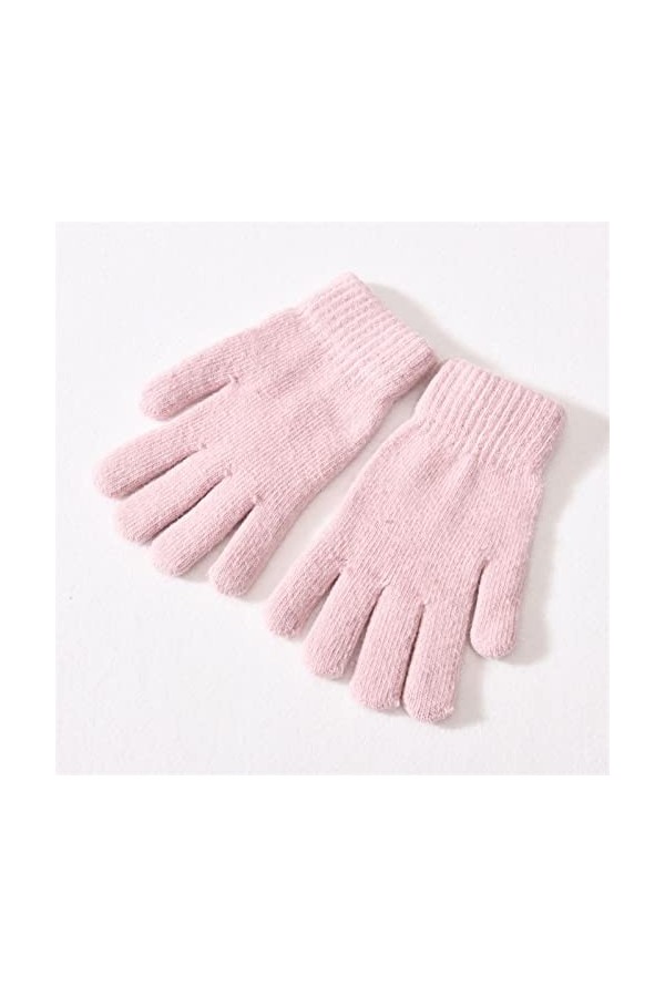 Gants Élastiques Des Doigts Complets Chauds Vélo Épais Conduisant Femmes Hiver Chaud Cachemire Tricoté En Plein Air Color : 