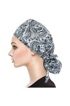MINYING Calot Chirurgical Fleur Chapeau dinfirmière Bonnet Chirurgical Tissu Turban Chimio Coton pour Filles Femmes Chapeaux