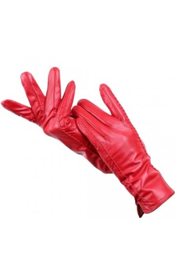 Pulcykp Gants en cuir pour femme - Gants tendance - Gants chauds pour lhiver, bleu lac, 7.5