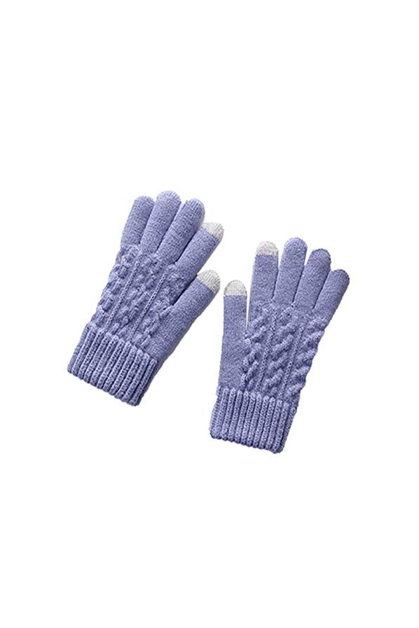 wrtgerht Gants Mitaines Femmes Gant Acrylique Multifonction extérieur Dame Gants Mitaines Femmes Temps Froid Gants Color : P