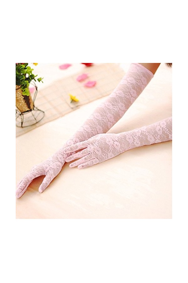 wrtgerht Gants Mitaines Enfant en Bas âge Femmes Dentelle Protection Solaire Longue Mitaines de soirée for Femme Temps Froid 