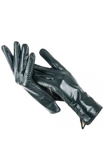 Gants simples en cuir pour femme, gants en cuir coloré pour femme, gants en cuir pour femme, gants en peau de mouton pour fem