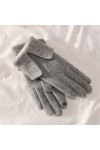 Gants dhiver pour femme avec doublure en polaire chaude pour conduite en plein air rétro coupe-vent avec bride au poignet