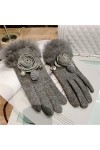Gants en cachemire pour femme automne et hiver mignons gants coréens épais gants déquitation chauds gants pour écran