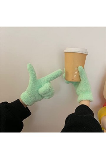 INGVY Gants dhiver pour femme - Gants dhiver épais et chauds - Moufles de conduite et déquitation