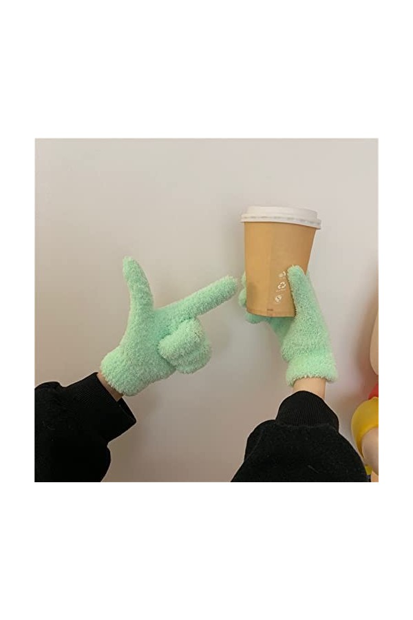 INGVY Gants dhiver pour femme - Gants dhiver épais et chauds - Moufles de conduite et déquitation