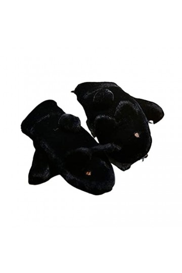 ZAJ Garder au Chaud Gants hivernaux Chauds - Gants en Peluche Mignons - Gants Thermiques for Femmes - Gants floues de Mitaine