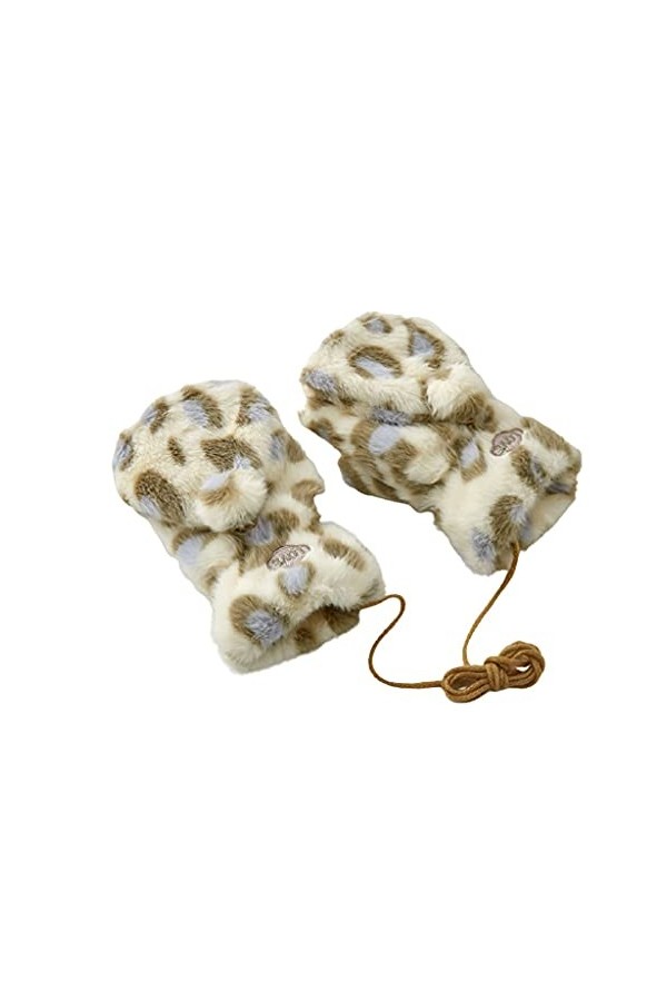 ZAJ Garder au Chaud Gants de Clamshell avec Doublure en Peluche - Gants dhiver Mignons for Femmes - Gants sans Doigts Doux à