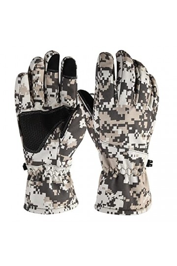 Gants Et Moufles Homme Gants Hiver Homme Chaud Gants De Camouflage DHiver Gants Chauds Gants De Camping De Ski À Écran Tacti