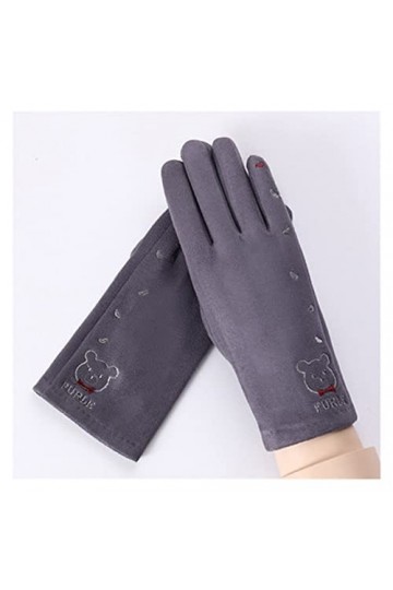 JSJJEDC Automne Chaleureux Mitaines de Femmes tactiles tactiles Coupe-Vent équestre Conduite Motif Broderie Motif Gants de Fl