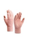 ERICAT Gants chauds for étudiants en écriture, mitaines épaisses et résistantes au froid, automne et hiver Color : Pink, Siz