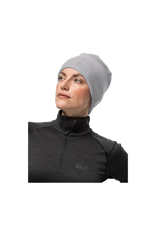 Jack Wolfskin Casquette Real Stuff Bonnet, Bleu Nuit, Taille Unique Mixte