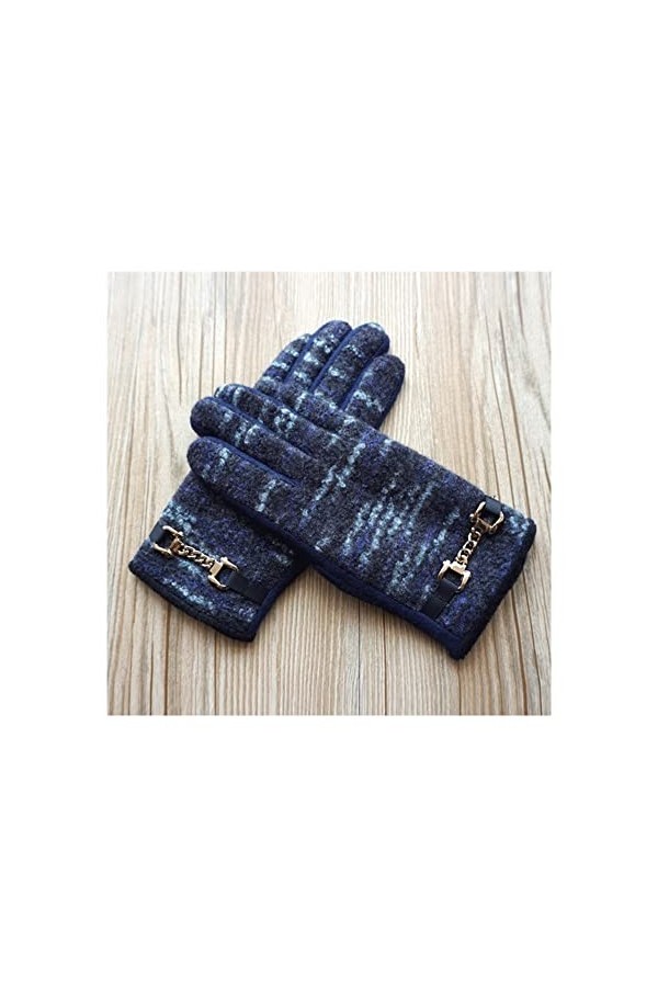 iPeson Doigts Antidérapants Gants for Femmes Double Couche dhiver Plus Gants en Molleton Gants À Écran Tactile Gants Chauds 