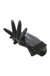 Gants DHiver Gants DHiver Pour Dames Poignet En Peau De Mouton Gants En Cuir Véritable Gants Noirs En Cuir Doublure En Pola