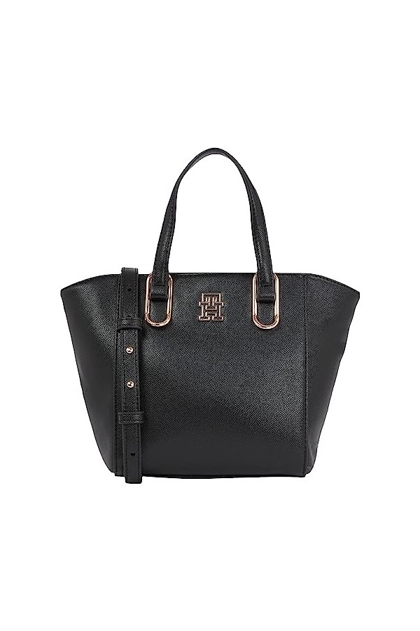 Tommy Hilfiger Th Timeless Med Sac fourre-tout pour femme, noir, taille unique, Noir, Taille unique, Décontracté