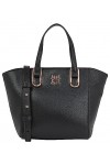 Tommy Hilfiger Th Timeless Med Sac fourre-tout pour femme, noir, taille unique, Noir, Taille unique, Décontracté