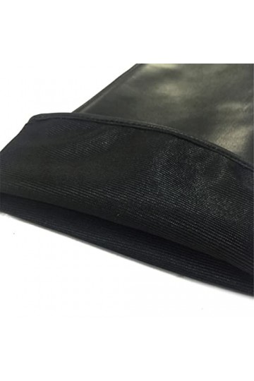 Gants dhiver longs en cuir de mouton pour femme