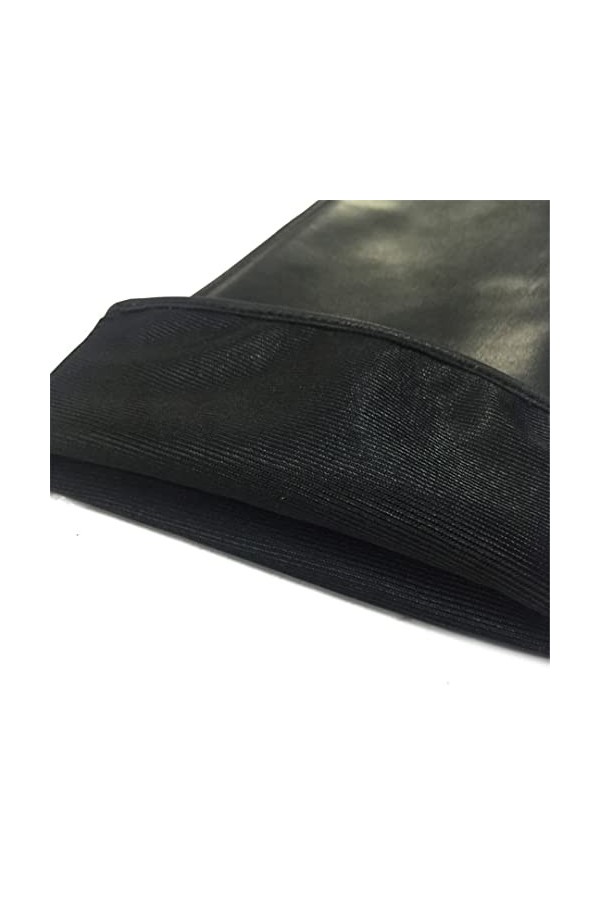 Gants dhiver longs en cuir de mouton pour femme