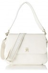 Tommy Hilfiger Sac Bandoulière Femme Tommy Life Shoulder Bag Petit Modèle, Beige Weathered White , Taille Unique
