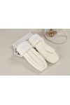 Gants Gloves Moufles Hiver Homme Femme Mitaines De Fleurs Torsadées Tricotées Cerf Dessin Animé Femelle Onesize Lightgray
