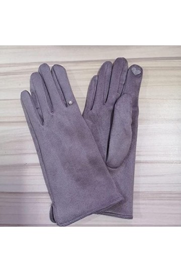 Gants Gloves Moufles Hiver Homme Femme Gants pour Femmes À Écran Tactile Et Mitaines en Daim Chaudes en Velours pour La Condu