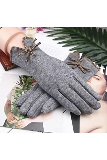 Gants Gloves Moufles Hiver Homme Femme Gants À Écran Tactile À La Mode Et Élégants, Gants Chauds Coupe-Vent De Cyclisme en Pl