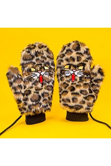 Gants Gloves Moufles Hiver Homme Femme Mitaines De Licou De Doigt De Chat De Dessin Animé Mignon pour Femmes Gants Chauds À I