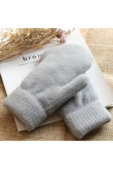 Gants Gloves Moufles Hiver Homme Femme Nouvelle Doublure Chaude Et Velours pour Femmes Épaissie Style Simple Mignon Et Mignon