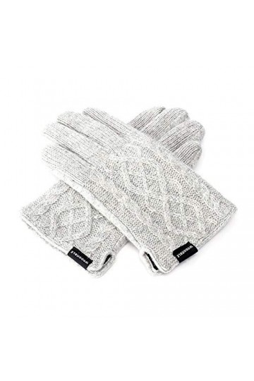 FUFU Moufles Gants en Tricot Hiver Hommes Et Femmes À Écran Tactile Doux Courir Gants Chauds en Plein Air Color : White 