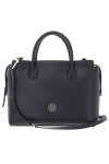 Tommy Hilfiger Sac à Main Femme Charming Tommy Satchel avec Fermeture Éclair, Noir Black , Onesize
