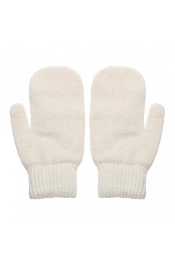 ERICAT Gants Double couche en peluche for femmes, couleur unie, tous les doigts, hiver, femmes et filles, mitaines douces et 
