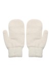 ERICAT Gants Double couche en peluche for femmes, couleur unie, tous les doigts, hiver, femmes et filles, mitaines douces et 