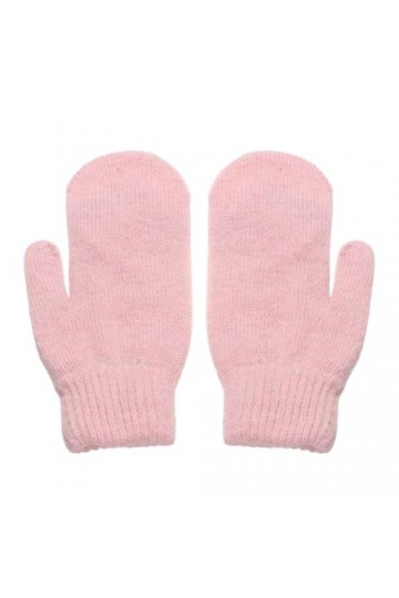 ERICAT Gants Double couche en peluche for femmes, couleur unie, tous les doigts, hiver, femmes et filles, mitaines douces et 