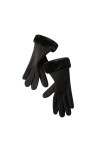 ERICAT Gants automne hiver fourrure mitaines chaudes mitaines doigt complet femmes Sport de plein air femme gants écran Colo
