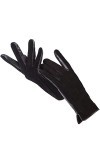 Touch Gloves Color Gants dhiver en cuir pour femme en daim véritable 50 % cuir véritable 50 % gants pour femme marron foncé 