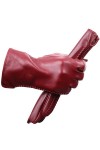 Gants dhiver chauds en peau de mouton pour femme - En cachemire - Courts - Pour conduite - En cuir coloré - GN 6.5
