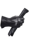 Gants en cuir tendance colorés - Gants en cuir haut de gamme pour femme - Gants dhiver en cuir véritable - Garde au chaud