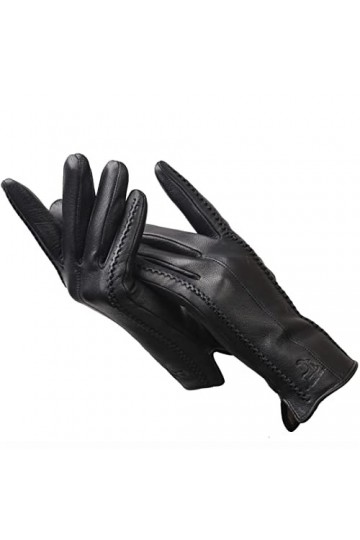 Gants tendance en peau de mouton pour femme, gants en cuir pour lhiver et lextérieur