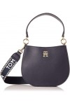 Tommy Hilfiger Sac Bandoulière Femme Tommy Life Medium Crossover Petit Modèle, Bleu Space Blue , Taille Unique