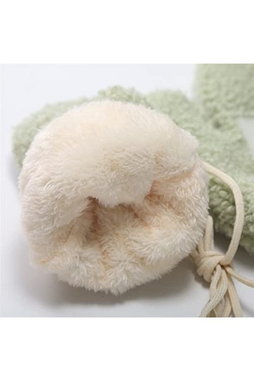 INGVY Gants dhiver épais à suspendre pour femme - Gants en peluche chauds et coupe-vent - Moufles dextérieur - Fleurs migno