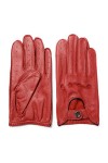 Modis Gants de conduite en cuir de mouton pour homme - Tendance - Noir - Respirants - Pour homme