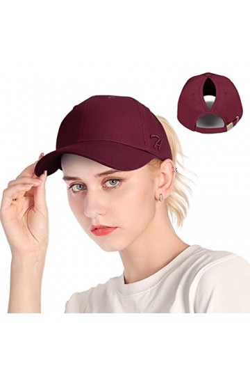 HASAGEI Casquette de Baseball pour Femme Queue de Cheval Casquette de Baseball réglable Casquette de Baseball en Coton Casque